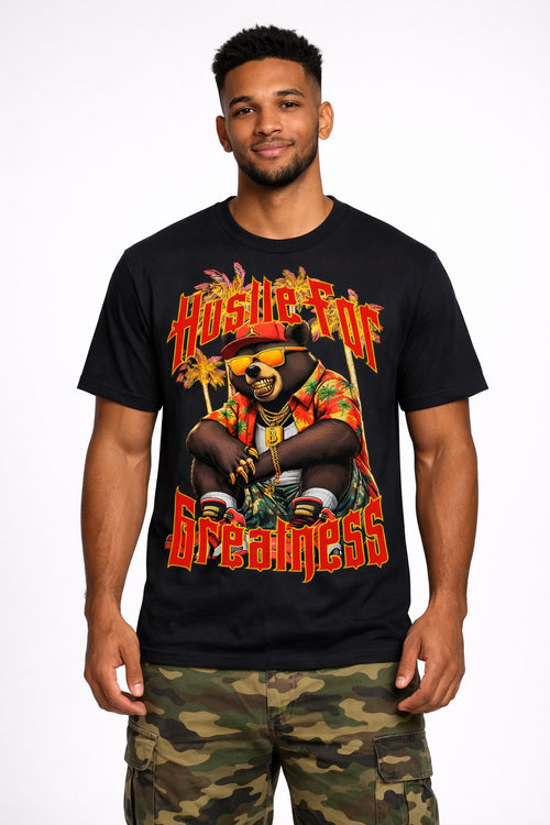 Beary Adorn Hustle For Greatness Tee
